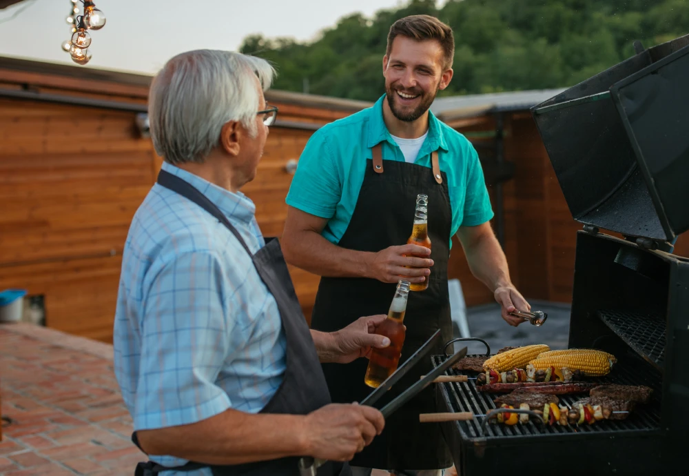 combination charcoal grill and smoker